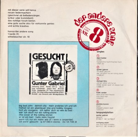 Gunter Gabriel (1942-2017)