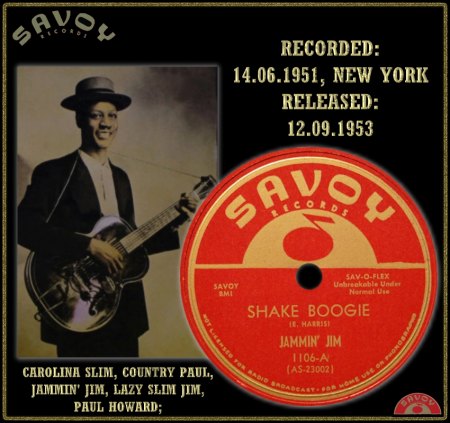 JAMMIN' JIM - SHAKE BOOGIE