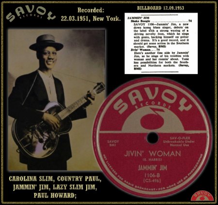 JAMMIN' JIM - JIVIN' WOMAN