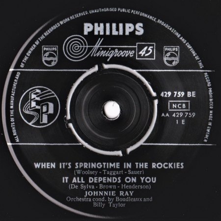 JOHNNIE RAY - Internationale EP´S