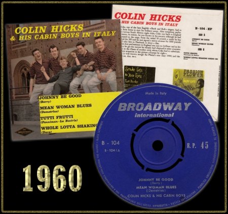 COLIN HICKS & HIS CABIN BOYS BROADWAY EP B-104