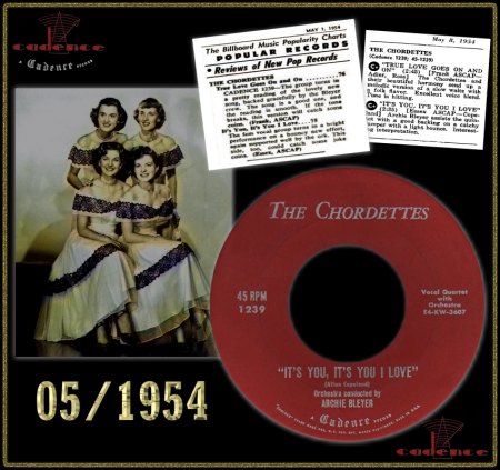 CHORDETTES - IT'S YOU IT'S YOU I LOVE