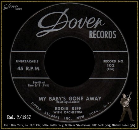 EDDIE RIFF - MY BABY'S GONE AWAY