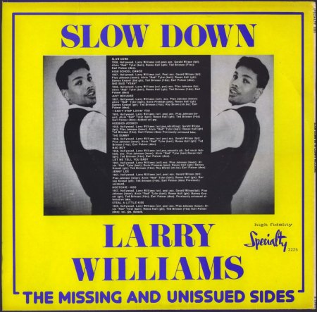LARRY WILLIAMS - LP's & CD's