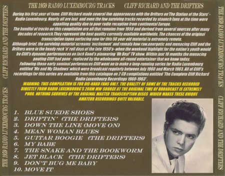 CLIFF RICHARD WITH THE DRIFTERS - 1959