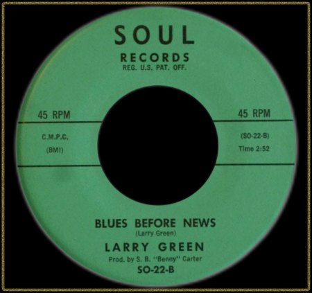 LARRY GREEN - BLUES BEFORE NEWS