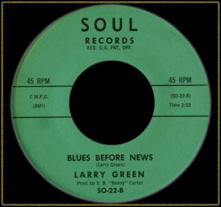 LARRY GREEN - BLUES BEFORE NEWS