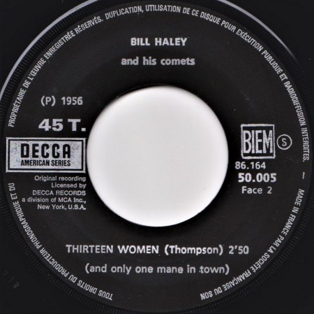 Haley-Singles bei TELDEC (LONDON, DECCA, WARNER BROS.)