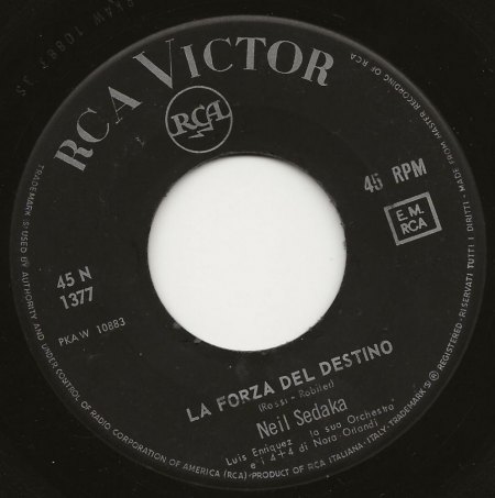 NEIL SEDAKA - auf Ital. RCA