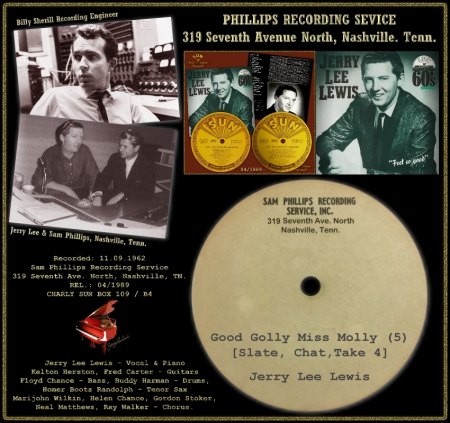 JERRY LEE LEWIS  - GOOD GOLLY MISS MOLLY (5) [SLATE, CHAT, TAKE 4]