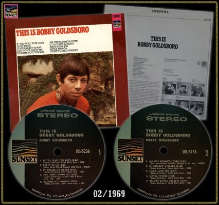 BOBBY GOLDSBORO SUNSET LP SUS-5236