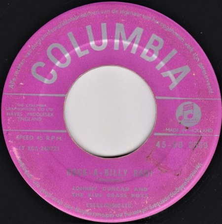 JOHNNY DUNCAN & The Bluegrass Boys - Skiffle Music