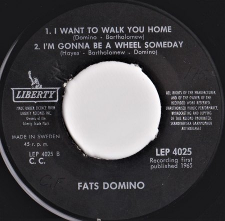 FATS DOMINO - EPs weltweit