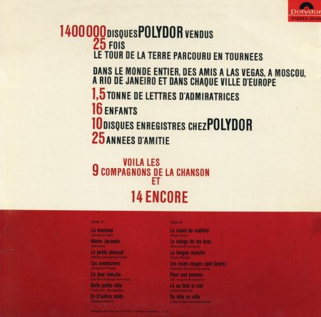 Les COMPAGNONS DE LA CHANSON
