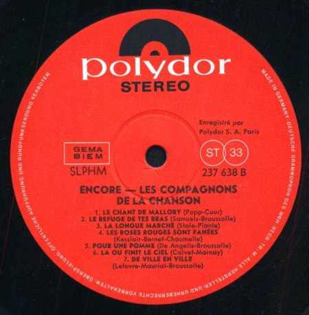 Les COMPAGNONS DE LA CHANSON