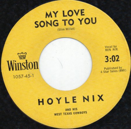 HOYLE NIX & seine West Texas Cowboys