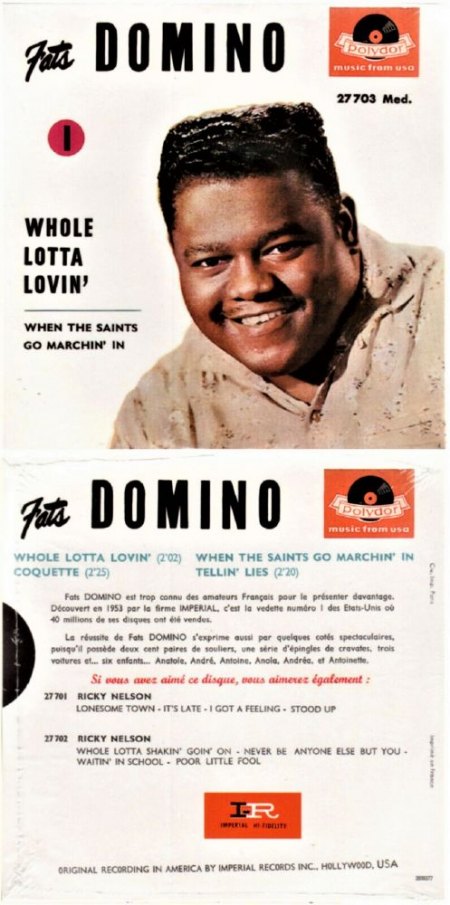 Fats Domino auf Polydor (und London Lateinamerika)