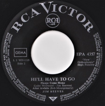 JIM REEVES - EP's