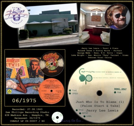 JERRY LEE LEWIS  - JUST WHO IS TO BLAME (1) [FALSE START & TAKE]