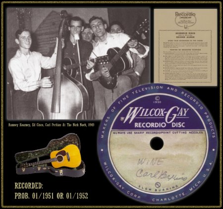 CARL PERKINS - DRINKING WINE SPO-DEE-O-DEE
