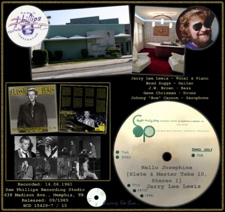 JERRY LEE LEWIS  - HELLO JOSEPHINE [SLATE & MASTER TAKE 10] (S1)