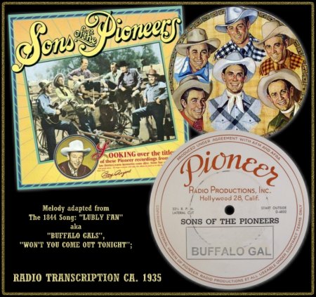 SONS OF THE PIONEERS - BUFFALO GAL