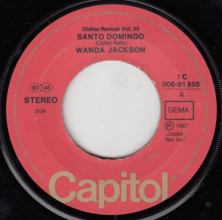 WANDA JACKSON - spätere deutsche Singles