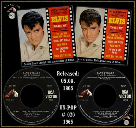 ELVIS PRESLEY RCA VICTOR EP EPA-4383