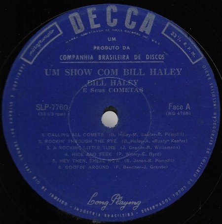 BILL HALEY - DECCA RECORDS