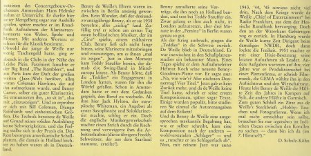 BENNY DE WEILLE
