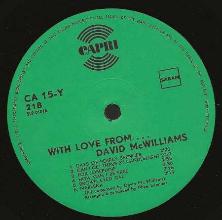 DAVID McWILLIAMS