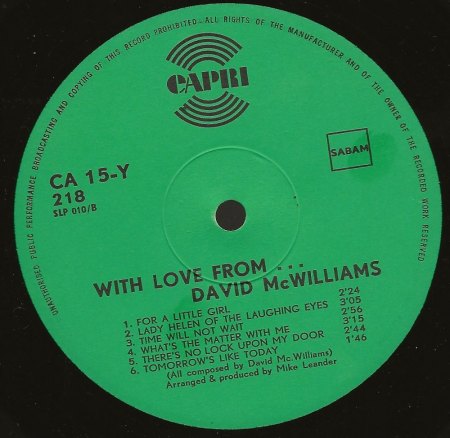 DAVID McWILLIAMS