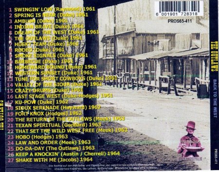 OUTLAWS - CD Back to the West