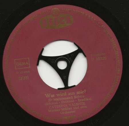 CATERINA VALENTE - dtsch. Decca Singles