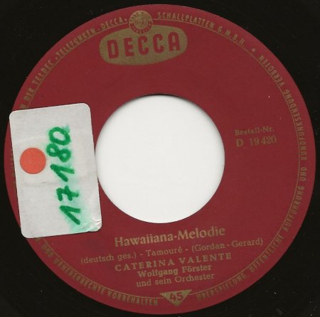 CATERINA VALENTE - dtsch. Decca Singles