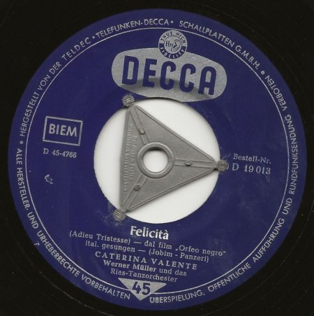 CATERINA VALENTE - dtsch. Decca Singles
