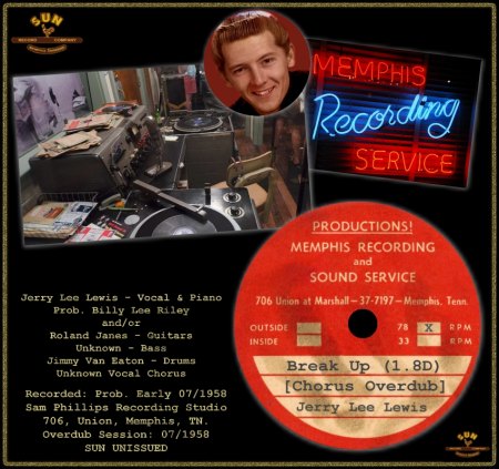 JERRY LEE LEWIS  - BREAK UP (1.8D) [CHORUS OVERDUB]