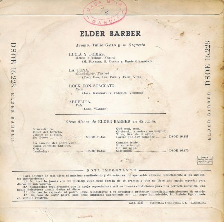 ELDER BARBER