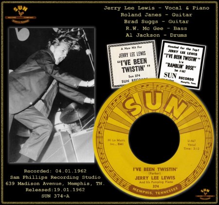 JERRY LEE LEWIS  - I'VE BEEN TWISTIN' (3) [MASTER 1 & 2 SPLICED]