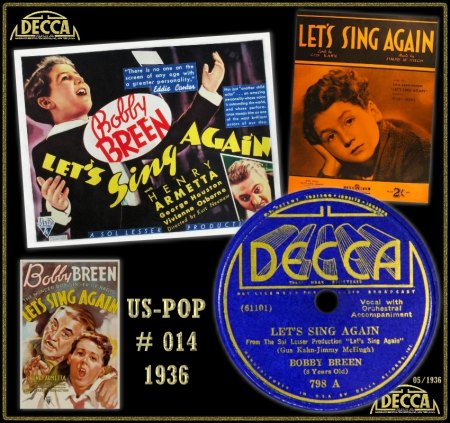 BOBBY BREEN - LET'S SING AGAIN