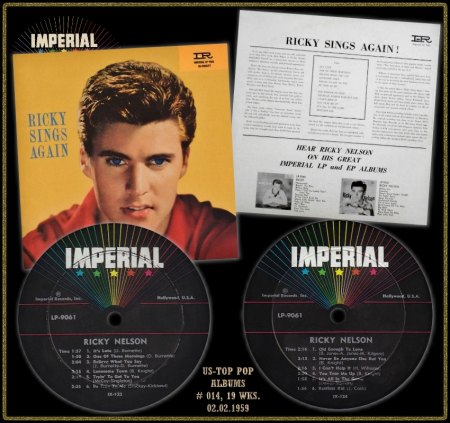 RICKY NELSON IMPERIAL LP 9061