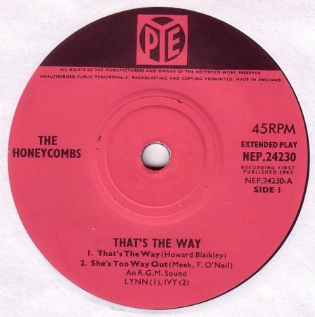 HONEYCOMBS - seltene Single ?