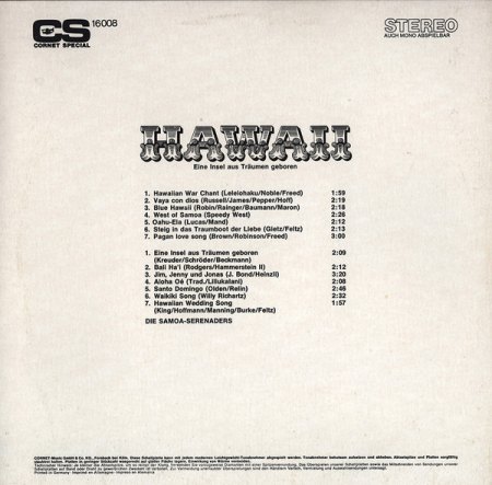 Die SAMOA SERENADERS