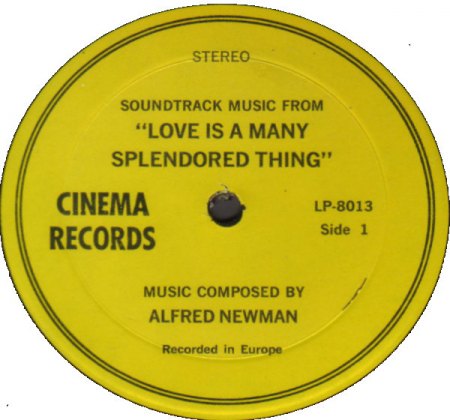 Love is a many-splendored thing  (Alle Herrlichkeit auf Erden)