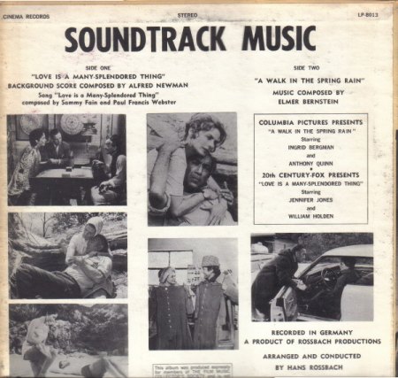 Love is a many-splendored thing  (Alle Herrlichkeit auf Erden)