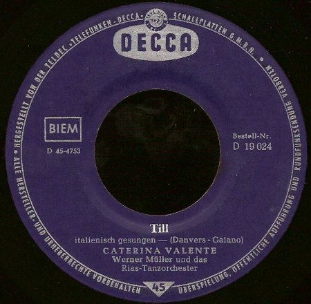 CATERINA VALENTE - International