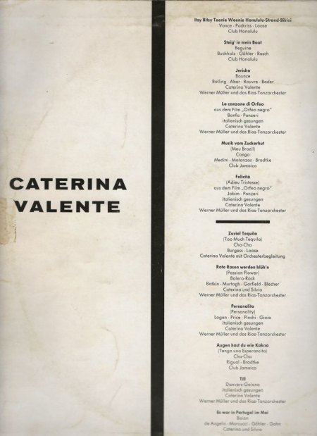 CATERINA VALENTE auf Langspielplatten