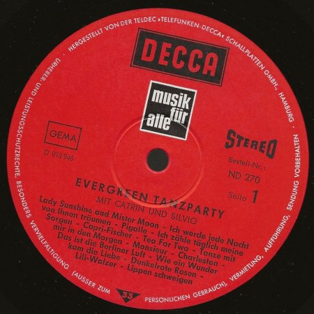 CATERINA VALENTE auf Langspielplatten