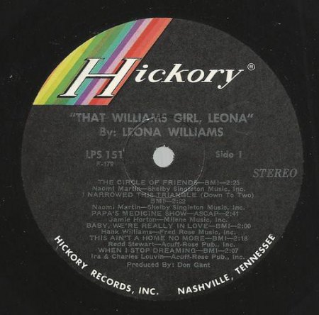 LEONA WILLIAMS (Country)