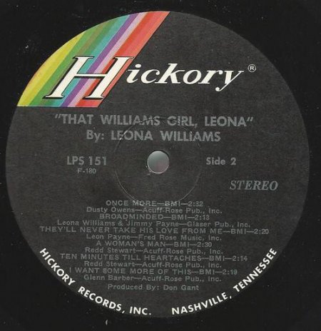 LEONA WILLIAMS (Country)